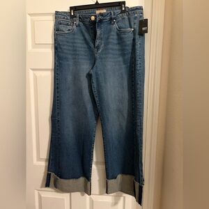 Kut from the Kloth High Rise Fab Ab Wide Leg Denim Jeans